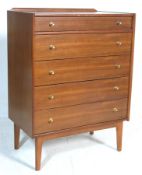 VINTAGE RETRO 20TH CENTURY TEAK WOOD PEDESTAL CHEST OF DRAWERS BY WILLIAM LAWRENCE