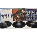 THREE VINTAGE 20TH CENTURY BEATLES 12” VINYL RECORDS