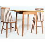 RETRO VINTAGE LATE 20TH CENTURY ERCOL STYLE EXTENDABLE DINING AND CHAIRS