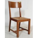 19TH CENTURY ARTS AND CRAFTS LIGHT OAK AND ELM CHAIR