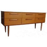 1970’S SCHREIBER TEAK WOOD CHEST OF DRAWERS