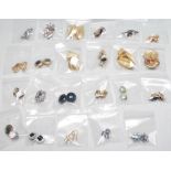 23 PAIRS OF VINTAGE CLIP ON EARRINGS