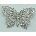RETRO VINTAGE 1960S ATTWOOD AND SAWYER BUTTERFLY BROOCH