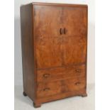 1930’S ART DECO WALNUT BACHELORS WARDROBE