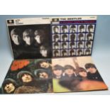 GOOD GROUP OF FOUR BEATLES VINYL RECORDS