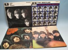 GOOD GROUP OF FOUR BEATLES VINYL RECORDS