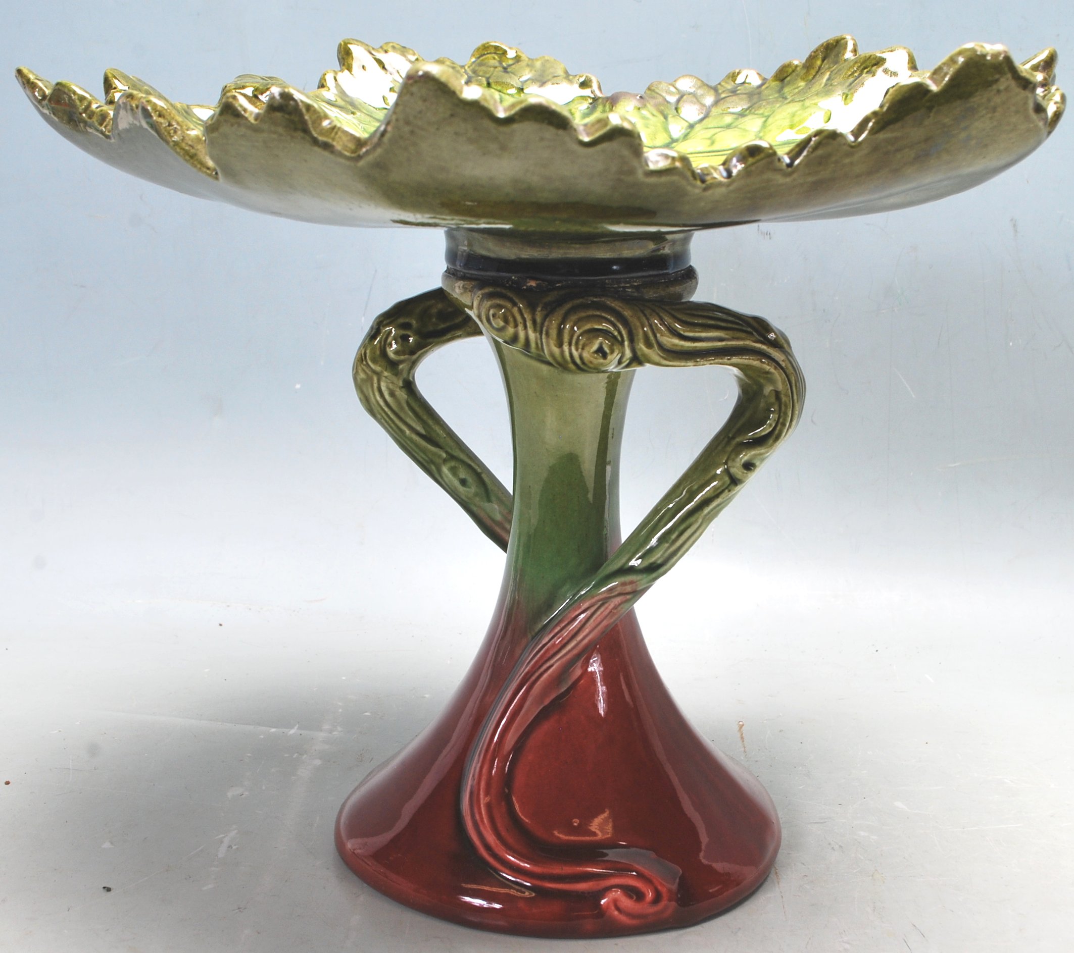 19TH CENTURY VICTORIAN CIRCA 1890 ART NOUVEAU BRETBY CENTREPIECE TAZZA DISH - Image 2 of 5