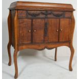 1920’S PEDESTAL WALNUT RECORD CABINET