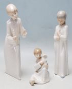 THREE VINTAGE 20TH CENTURY PORCELAIN CERAMIC SPANISH FIGURINES