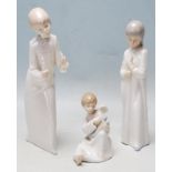 THREE VINTAGE 20TH CENTURY PORCELAIN CERAMIC SPANISH FIGURINES