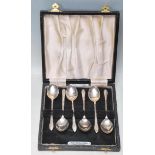 COLLECTION OF SIX SILVER HALLMARKED SPOONS