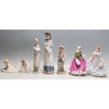 COLLECTION OF CERAMIC FIGURINES - ROYAL DOULTON, NAO ETC