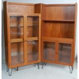 TWO 1970’S TEAK WOOD G-PLAN BOOKCASES / CABINETS