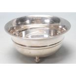 ANTIQUE SILVER HALLMARKED FOOTED BOWL