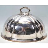 19TH CENTURY GOLDSMITHS ALLIANCE SILVER PLATED MEAT PLATER DOME COVER