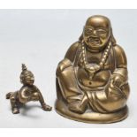 ANTIQUE 19TH CENTURY KRISHNA HOLDING A BUTTER BALL