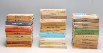 COLLECTION OF 32 VINTAGE MID 20TH CENTURY VINTAGE OBSERVER BOOKS