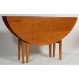 20TH CENTURY TEAK WOOD DROP LEAF DINING TABLE