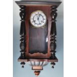 20TH CENTURY WALNUT CASED VIENNA REGULATOR WALL CL