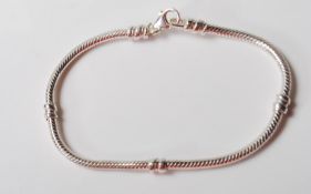 LADIES SILVER SNAKE BRACELET