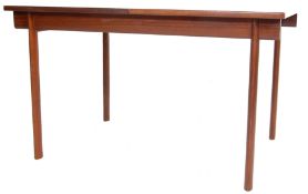 1960’S TEAK WOOD RECTANGULAR EXTENDING TABLE BY WH