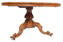 ANTIQUE VICTORIAN WALNUT ROUND CENTRE TABLE