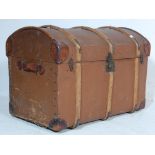 VICTORIAN 19TH CENTURY DOME TOP STEAMER TRUNK CHES