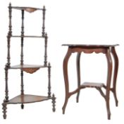 ANTIQUE VICTORIAN ROSEWOOD ETAGERE