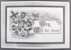 RARE WWII BRITISH PROPAGANDA ADOLF HITLER MEMORIAL DEATH CARD