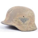 RARE WWII THIRD REICH GERMAN AFRIKAKORPS M35 HELMET