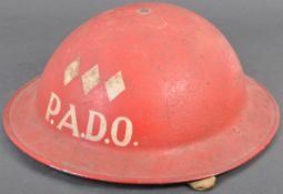 WWII SECOND WORLD WAR CIVIL DEFENCE / ARP ' PADO ' HELMET