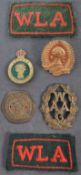 COLLECTION OF WWII WOMEN'S LAND ARMY (& RELATED) BADGES