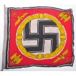 WWII SECOND WORLD WAR FUHRER STANDARD LINEN FLAG