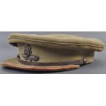 WWI FIRST WORLD WAR ROYAL ARTILLERY OFFICER'S PEAKED CAP