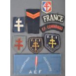 COLLECTION OF WWII RELATED CLOTH PATCHES ETC