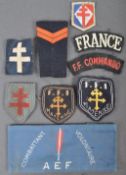 COLLECTION OF WWII RELATED CLOTH PATCHES ETC