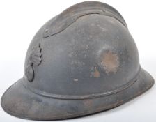 ORIGINAL WWI FIRST WORLD WAR FRENCH M15 STEEL HELMET