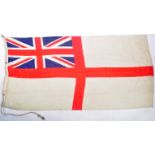 WWII HMS PINK ROYAL NAVY WHITE ENSIGN SHIP'S FLAG