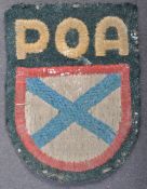 SCARCE WWII INTEREST GERMAN RUSSIAN VOLUNTEERS UNIFORM PATCH