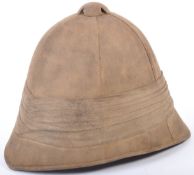 ANTIQUE BRITISH ARMY PITH HELMET WITH LEATHER LINER