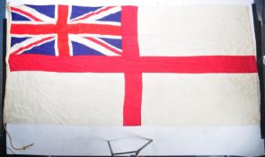 WWII SECOND WORLD WAR PERIOD ROYAL NAVY WHITE ENSIGN FLAG