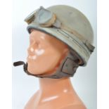 WWII SECOND WORLD WAR INTEREST 1942 DATED MOTORCYCLE HELMET