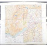 WWII SECOND WORLD WAR SILK ESCAPE MAP - BELGIUM & GERMANY