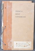 RARE ORIGINAL WWII PRE D-DAY ' FRENCH BASIC HANDBOOK ' MARKED SECRET