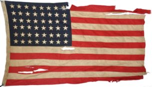 RARE WWII SECOND WORLD WAR 1944 DATED AMERICAN FLAG