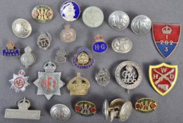 COLLECTION OF WWII ' HOME FRONT ' RELATED BADGES / BUTTONS