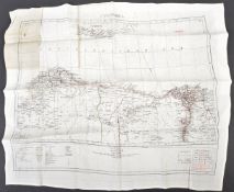 WWII SECOND WORLD WAR SILK ESCAPE MAP - CRETE & CYRENAICA