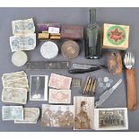 COLLECTION OF ASSORTED WWI & WWII MILITARY ITEMS
