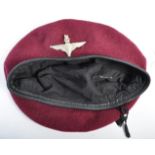 FALKLANDS WAR ERA BRITISH ARMY AIRBORNE MAROON BERET