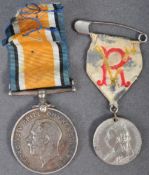 WWI FIRST WORLD WAR MEDAL - PRIVATE IN THE TANK CORPS